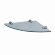 Полка стеклянная угловая K-533  WasserKRAFT цвет: Хром