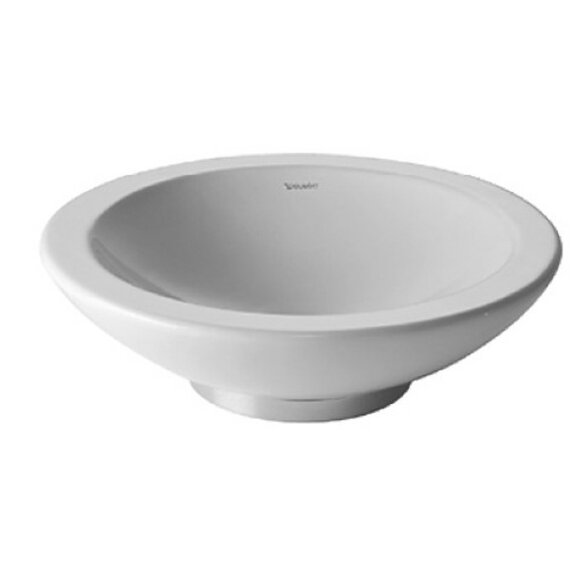 Раковина 48 см, без отв., накладная, без перелива, DURAVIT Bagnella - 0451480000 цвет: белый