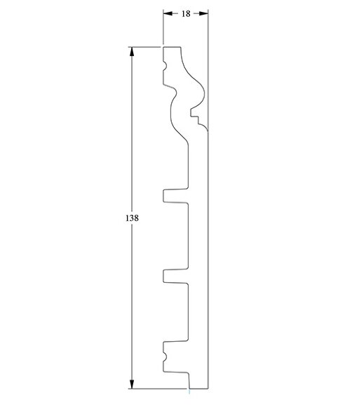 Плинтус из дюрополимера с кабель-каналом SX118 Orac Axxent Бельгия цвет: Белый