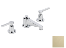 Смеситель для раковины на три отверстия устанавливаемый на борту с донным клапаном, THG Spirit с рукоятками, pvd матовая латунь (H50) - G58-151 Смеситель для раковины на три отверстия устанавливаемый на борту с донным клапаном, THG Spirit с рукоятками, pvd матовая латунь (H50) - G58-151