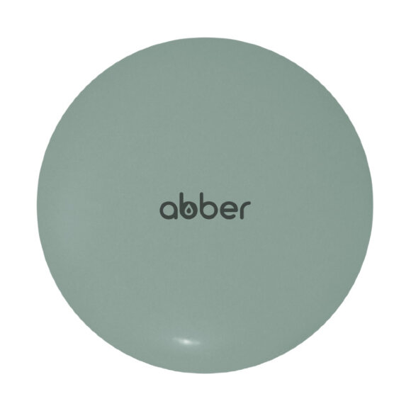 Накладка на слив для раковины ABBER светло-зеленая матовая, керамика, арт. AC0014MCG