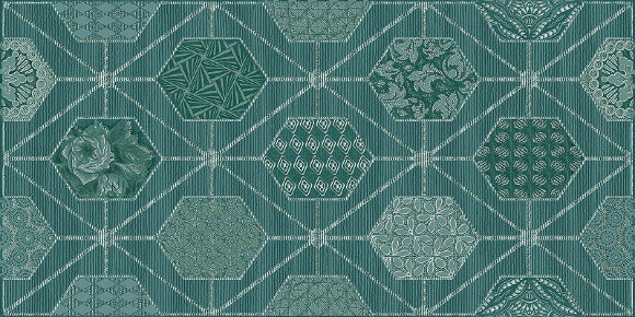 Декор Indigo Geometria 32х63 Azori Devore арт. 587162001