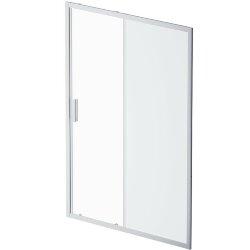 Душевая дверь 140 профиль хром матовый стекло матовое-прозрачное AM.PM Gem арт. W90G-140-1-195MM