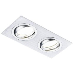 Встраиваемый светильник Classic современный A601/2 AL, Ambrella light цвет: серый Встраиваемый светильник Classic современный A601/2 AL, Ambrella light цвет: серый