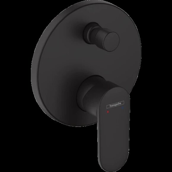 Hansgrohe смеситель для ванны скрытого монтажа, со встроенной защитной комбинацией EN1717, Vernis Blend, матовый черный арт. 71467670