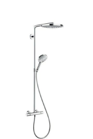 Hansgrohe душевая система с термостатом, Raindance Select S, матовый хром арт. 27129400