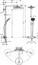 Hansgrohe душевая система с термостатом, Raindance Select S, матовый хром арт. 27129400