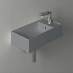 Cm раковина с1отв., AGILE Simas, полоч.справа,накл./подвес.-50*27см,керамика,Cemento matt арт. AG50 cemento matt*1 Cm раковина с1отв., AGILE Simas, полоч.справа,накл./подвес.-50*27см,керамика,Cemento matt арт. AG50 cemento matt*1