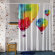 Шторка для ванной Rossel SC-57102  WasserKRAFT цвет: Мультиколор