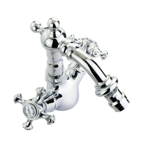 Смеситель для биде излив "змейка", донный клапан "click-clack", Migliore Prestige, хром арт. 31623