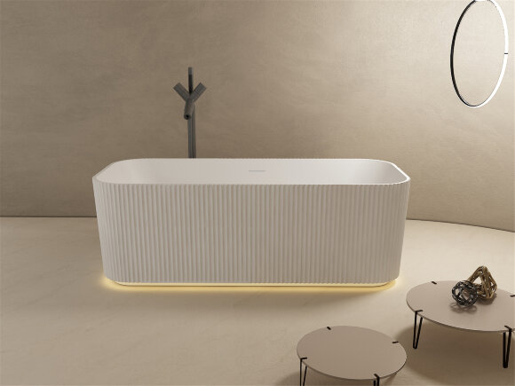 Ванна из искусственного камня NT221 FAVOLOSO NT BAGNO цвет: белый матовый Ванна из искусственного камня NT221 FAVOLOSO NT BAGNO цвет: белый матовый