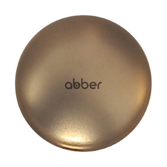 Накладка на слив для раковины ABBER золото матовое, керамика, арт. AC0014MMG