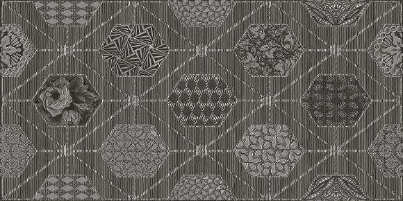 Декор Gris Geometria 32х63 Azori Devore арт. 587152001