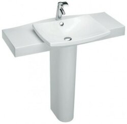 Полувстроенная раковина со столешницей (100 х 36/52 см) ESCALE JACOB DELAFON арт. E1280-00 Полувстроенная раковина со столешницей (100 х 36/52 см) ESCALE JACOB DELAFON арт. E1280-00