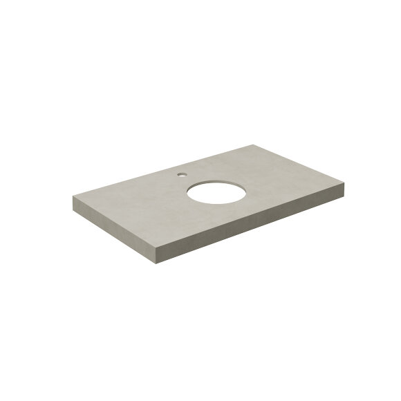 Столешница из керамогранита Про Чементо 80x48см, Kerama Marazzi Canaletto, CN80.DD506920R цвет: бежевая матовая