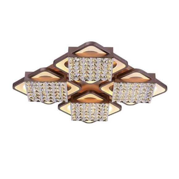 Потолочный светодиодный светильник Modern Acrylic модерн FA129, Ambrella light цвет: коричневый