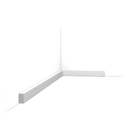 Плинтус 200 x 2 x 1 см Orac Decor SQUARE, цвет: белый, арт. SX194