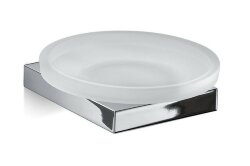 Настенная стеклянная мыльница, хром, Lanzarote Gedy - A311(13) Настенная стеклянная мыльница, хром, Lanzarote Gedy - A311(13)