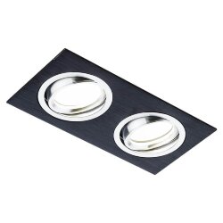 Встраиваемый светильник Classic современный A601/2 BK, Ambrella light цвет: черный Встраиваемый светильник Classic современный A601/2 BK, Ambrella light цвет: черный