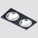 Встраиваемый светильник Classic современный A601/2 BK, Ambrella light цвет: черный