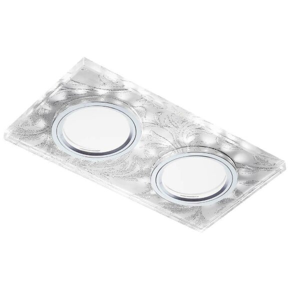 Встраиваемый светодиодный светильник Led модерн S234/2 W/CH/WH, Ambrella light цвет: белый