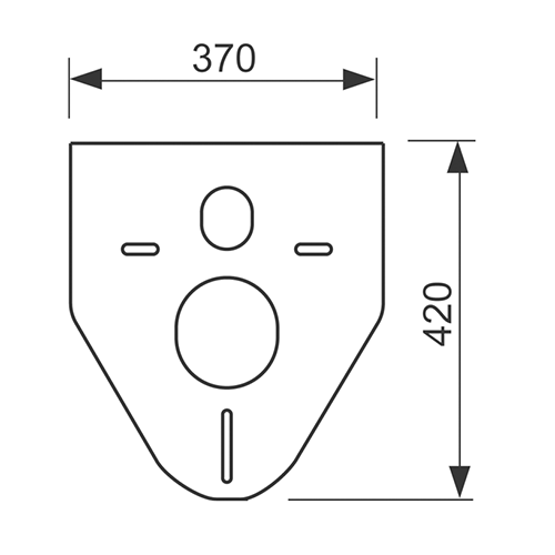 Шумоизоляция для подвесного унитаза и биде TECE profil 9200010