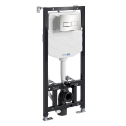 Система инсталляции для унитазов WasserKraft Aller 10, цвет: никель, арт. 10TLT.010.ME.BN03