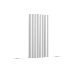 Декоративная стеновая панель 200 x  25 x 1,6 см Orac Decor 3D Wall Covering, цвет: белый, арт. W110 