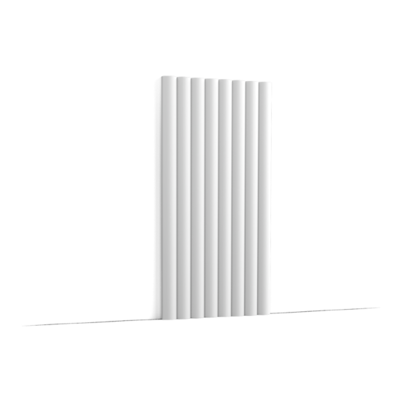 Декоративная стеновая панель 200 x  25 x 1,6 см Orac Decor 3D Wall Covering, цвет: белый, арт. W110 