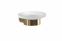 Настенная стеклянная мыльница, золото, Pirenei Gedy - PI11(88) Настенная стеклянная мыльница, золото, Pirenei Gedy - PI11(88)