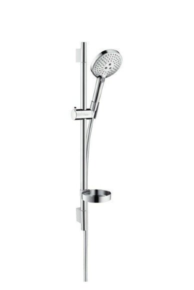 Hansgrohe душевой гарнитур со штангой 65см и мыльницей, Raindance Select S, глянцевый хром арт. 26630000
