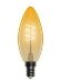 Лампа светодиодная филаментная E14 4W 2200K 23939 Декор Фотон цвет: золотой