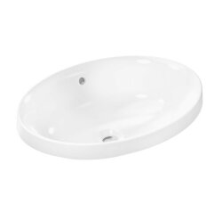 Hansgrohe раковина встраиваемая сверху 55x40 см, Xuniva D, глянцевый белый арт. 60156450 Hansgrohe раковина встраиваемая сверху 55x40 см, Xuniva D, глянцевый белый арт. 60156450