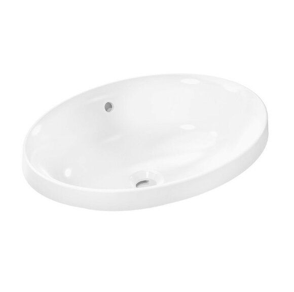 Hansgrohe раковина встраиваемая сверху 55x40 см, Xuniva D, глянцевый белый арт. 60156450