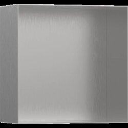 Hansgrohe настенный короб с открытой рамой, 30х30х14 см, XtraStoris Minimalistic, матовая нержавеющая сталь арт. 56079800 Hansgrohe настенный короб с открытой рамой, 30х30х14 см, XtraStoris Minimalistic, матовая нержавеющая сталь арт. 56079800