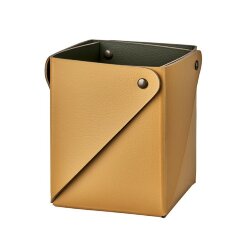Коробочка MIU для чайных пакетов ADJ Италия, 7x7xH8 цвет: горчичный (оливковый) арт. 0055.40/55 Коробочка MIU для чайных пакетов ADJ Италия, 7x7xH8 цвет: горчичный (оливковый) арт. 0055.40/55