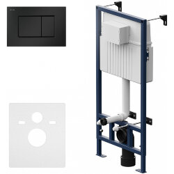 Инсталляция для унитаза с черной матовой клавишей смыва AM.PM Pro C арт. I012707.0238