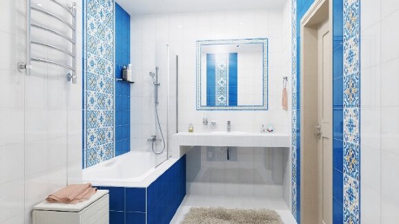 5239 Керамическая плитка 20x20 Капри синий глянцевый в Москве