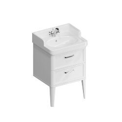 Тумба напольная с 2 ящиками 60см, Kerama Marazzi Pompei, PO.N.60.2\WHT цвет: белая глянцевая