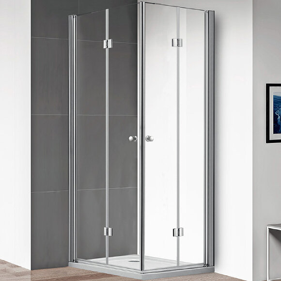 Душевой уголок ECO Хром Cezares - ECO-O-ASH-2-90/100-C-Cr