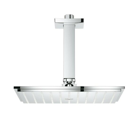 Верхний душ с потолочным душевым кронштейном (хром) GROHE Rainshower Allure арт. 26055000