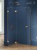 Душевое ограждение L 100x80x200 Avexa gold New Trendy брашированное золото арт. EXK-3860