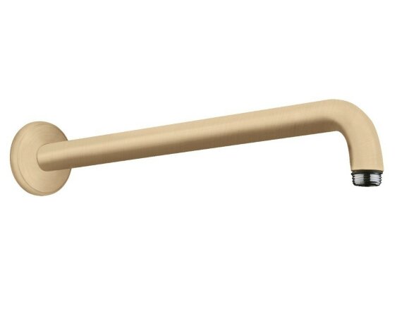 Hansgrohe душевой кронштейн настенный 389 мм, матовая бронза арт. 27413140
