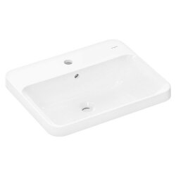 Hansgrohe раковина встраиваемая сверху 55x45 см, Xuniva Q, глянцевый белый арт. 60162450 Hansgrohe раковина встраиваемая сверху 55x45 см, Xuniva Q, глянцевый белый арт. 60162450