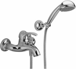 Paffoni Смеситель для ванны с душевым набором и настенным креплением поворотным люкс, душ модель belinda арт. FA024CR Paffoni Смеситель для ванны с душевым набором и настенным креплением поворотным люкс, душ модель belinda арт. FA024CR