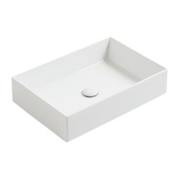 Раковина без отв., AGILE Simas, накладная-60*40см, керамика, матовый белый арт. AG60 bi matt
