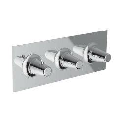 Смеситель термостатический горизонтальный встраиваемый для душа 2-х функциональный CISAL Vita цвет: хром арт. VI01R20021 Смеситель термостатический горизонтальный встраиваемый для душа 2-х функциональный CISAL Vita цвет: хром арт. VI01R20021