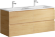 AQWELLA Accent Подвесная тумба с четырьмя ящиками в цвете дуб золотой с умывальником из литьевого мрамора - ACC0112DZ