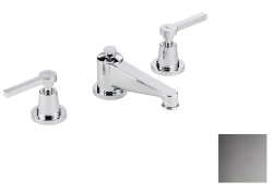 Смеситель для раковины на три отверстия устанавливаемый на борту с донным клапаном, THG Spirit с рукоятками, graphite pvd (H64) - G58-151 Смеситель для раковины на три отверстия устанавливаемый на борту с донным клапаном, THG Spirit с рукоятками, graphite pvd (H64) - G58-151