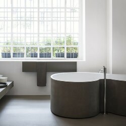 Ванна отдельностоящая 183.5x136.5x56.5 см, DR Agape, коричневый матовый - AVAS1090ZGCE